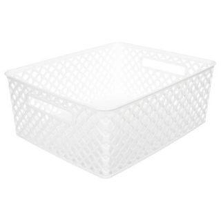 Panier en plastique 11L "Folk" blanc - 5five