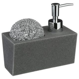 Distributeur savon avec éponge 170ml noir - 5five