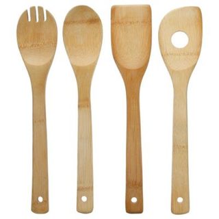 4 ustensiles de cuisine bambou 30cm - 5five