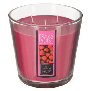 Bougie parfumée framboise 500g - Atmosphera Créateur d'intérieur