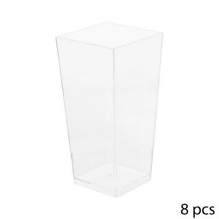 8 verrines carrées plastique - 5five