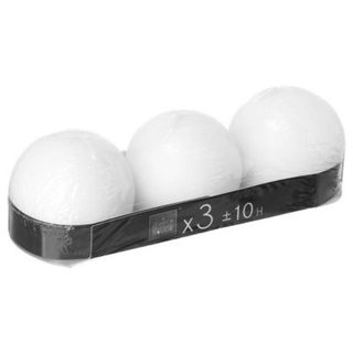 Bougie boule rustique "Many" blanc 88g - Atmosphera Créateur d'intérieur