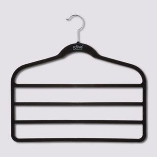 Cintre pour pantalon en feutrine l. 44,8 cm noir ,5five vendu par 2