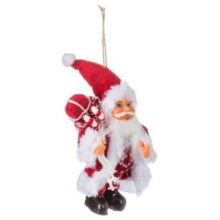 Sujet de noël père noël debout traditionnel 13cm - feeric lights & christmas