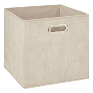 Panier tissu 31x31cm "Mix N' Modul" beige chiné - 5five