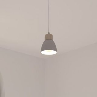 Suspension métal "Desy" blanc D15cm - Atmosphera Créateur d'intérieur
