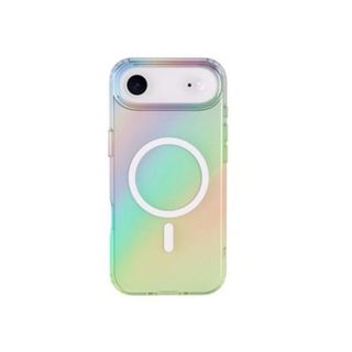 Coque MagSafe BIGBEN iPhone 17 Air hybride transparente iridescente