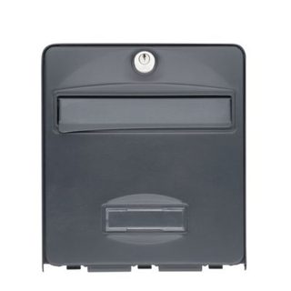 Boîte aux lettres demi-profondeur 1 porte Balthazar Anthracite Burg-Wachter