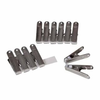 Lot de 12 Pinces à Linge "Anti Marque" 6cm Argent