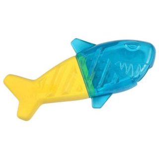 Jouet pour Chien Givré "Requin" 18cm Bleu & Jaune