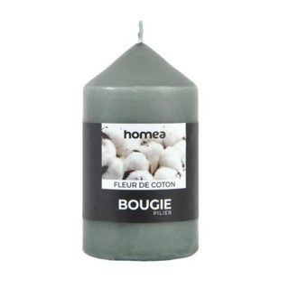 Bougie Pilier "Essentiel II" 11cm Fleur de Coton