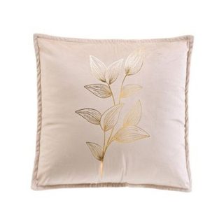 Coussin dehoussable compresse 45 x 45 cm velours imp. metallise oxalis des place Sans
