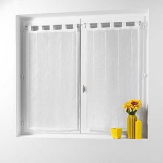 Paire Voilages 2 x Linahe - Douceur d'Intérieur - Voilage  2 x 45 x 160