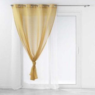 Voilage double au style coloré (140x240 cm - Jaune)