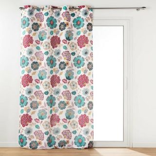 Panneau a oeillets 140 x 240 cm voile sable imprime winteria Blanc