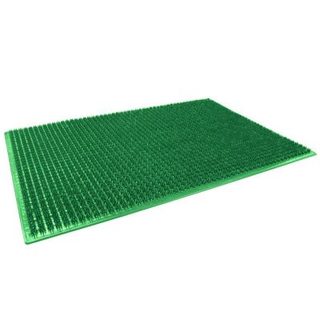 Paillasson gratoire en polyéthylène vert 58 x 38 cm