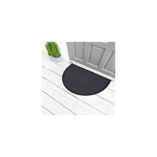 Tapis D entrée Demi lune "marco" 45x75cm Gris