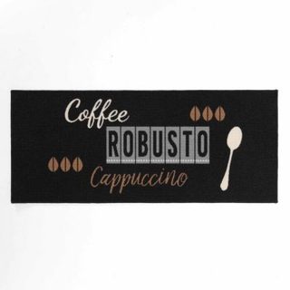 Tapis antidérapant rectangle 50 x 120 cm imprime Cappuccino