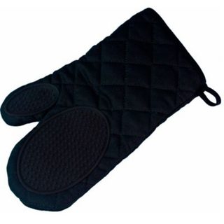 Gant de cuisine avec protection silicone Collection Cuistot Noir