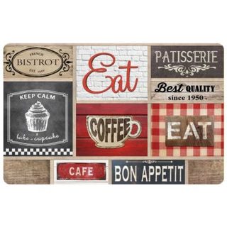 Set de Table "Coffee Shop" 28x44cm Multicolore