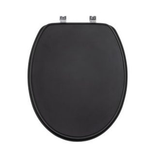 Abatt. wc charn. metal/abs fdc 18 pouces mdf uni mat matty Noir