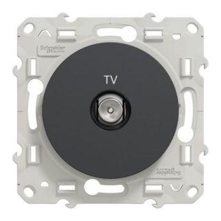 Mécanisme prise TV Schneider Electric Odace anthracite