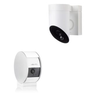 1 caméra intérieure Somfy Indoor Camera et 1 extérieure Somfy Outdoor Camera blanche - Somfy Protect