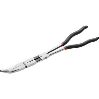 Pince e0 becs plats coude9e 45b0 Facom 195.34L, 340 mm, poigne9e ergonomique