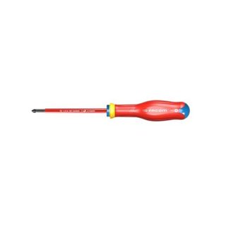 Tournevis électricien Protwist cruciforme Pozidriv isolé 1000V PZ3 8x150mm 275mm - FACOM - ATD3X150VE