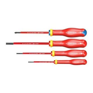 FACOM COFFRET DE 4 TOURNEVIS ISOLES 1000V