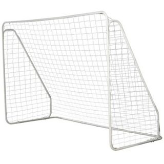But de football - cage de foot - but futsal dim. 301L x 126l x 200H cm - châssis métal époxy filet PE - piquets inclus - blanc