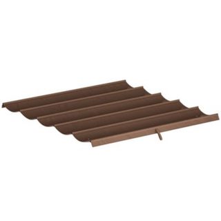 Toile de rechange pour pergola rétractable 3 x 3 m polyester haute densité imperméabilisé chocolat