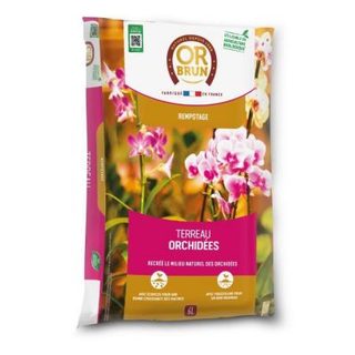 Terreau orchidées - OR BRUN - OBRTORC6U - 6L - Favorise la croissance