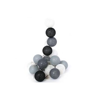 Guirlande Lumineuse à Led "20 Boules" 372cm Noir