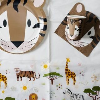Nappe en Papier - PARTY TIME - Motif Savane - L183 x P24 cm