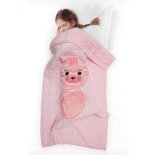 Couverture - HOME DECO KIDS - Convertible Chat - Douce - Rose