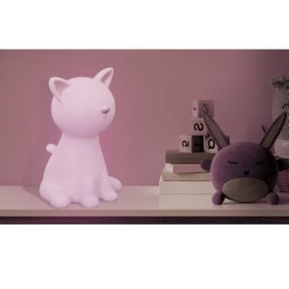 Lampe Veilleuse - HOME DECO KIDS - Chat - Lumineuse - Blanche
