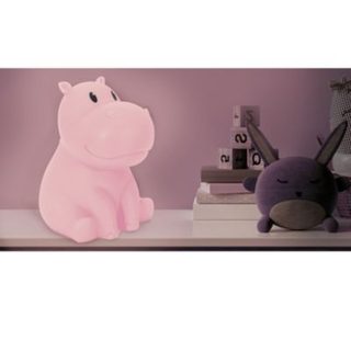 Lampe Veilleuse - HOME DECO KIDS - Hippopotame - Gris