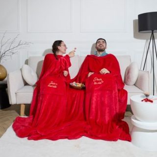 Plaid - THE CONCEPT FACTORY - Plaid Double Pour La Vie - Doux - Avec Manches