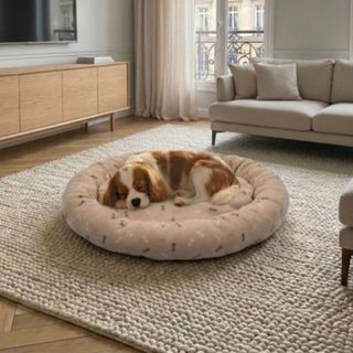 Coussin Rond - THE CONCEPT FACTORY - Beige - 50 cm