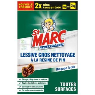 Lessive gros nettoyage à la résine de pin St marc professionnel toutes surfaces 1kg