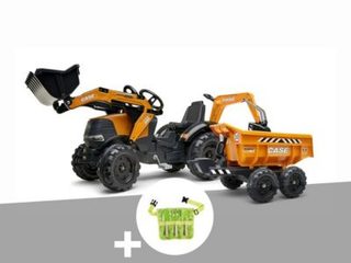 Tractopelle à pédales Case IH Construction avec excavatrice et selle pivotante 3 à 7 ans - Falk - 52198