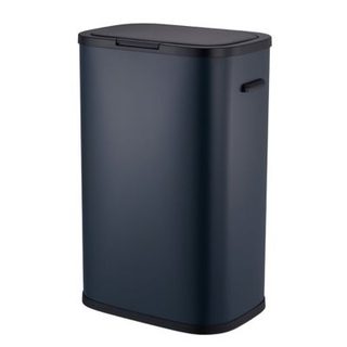 Poubelle push inox PORTLAND gris 60L