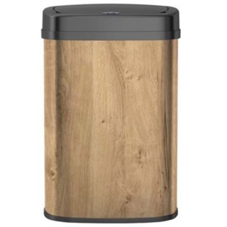 Poubelle automatique inox MAJESTIC bois 58L