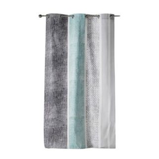 Rideau a oeillets 140 x 240 cm Textilio Menthe