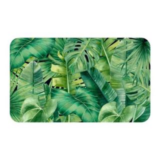 Tapis décoratif motif feuillage 45 x 75 cm
