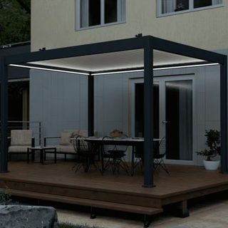 Kit LED pergola bioclimatique autoportée 3x4M