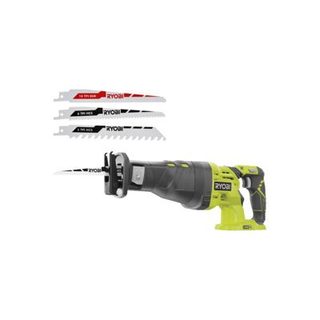 Pack RYOBI - Scie sabre R18RS-0 - 18V One+ - sans batterie ni chargeur - Lot de 3 lames RAK3RBWM spéciales scie sabre