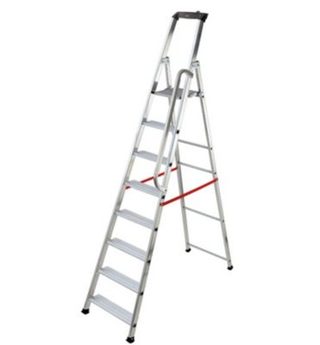 Escabeau professionnel pliable en aluminium 8 marches larges Hailo Alu Pro