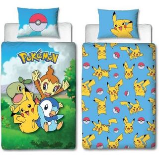 Housse de couette Pokemon réversible microfibre 140x200 + taie 63x63